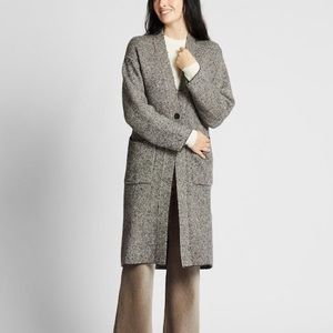 Uniqlo Long Knit Coat (Gray)